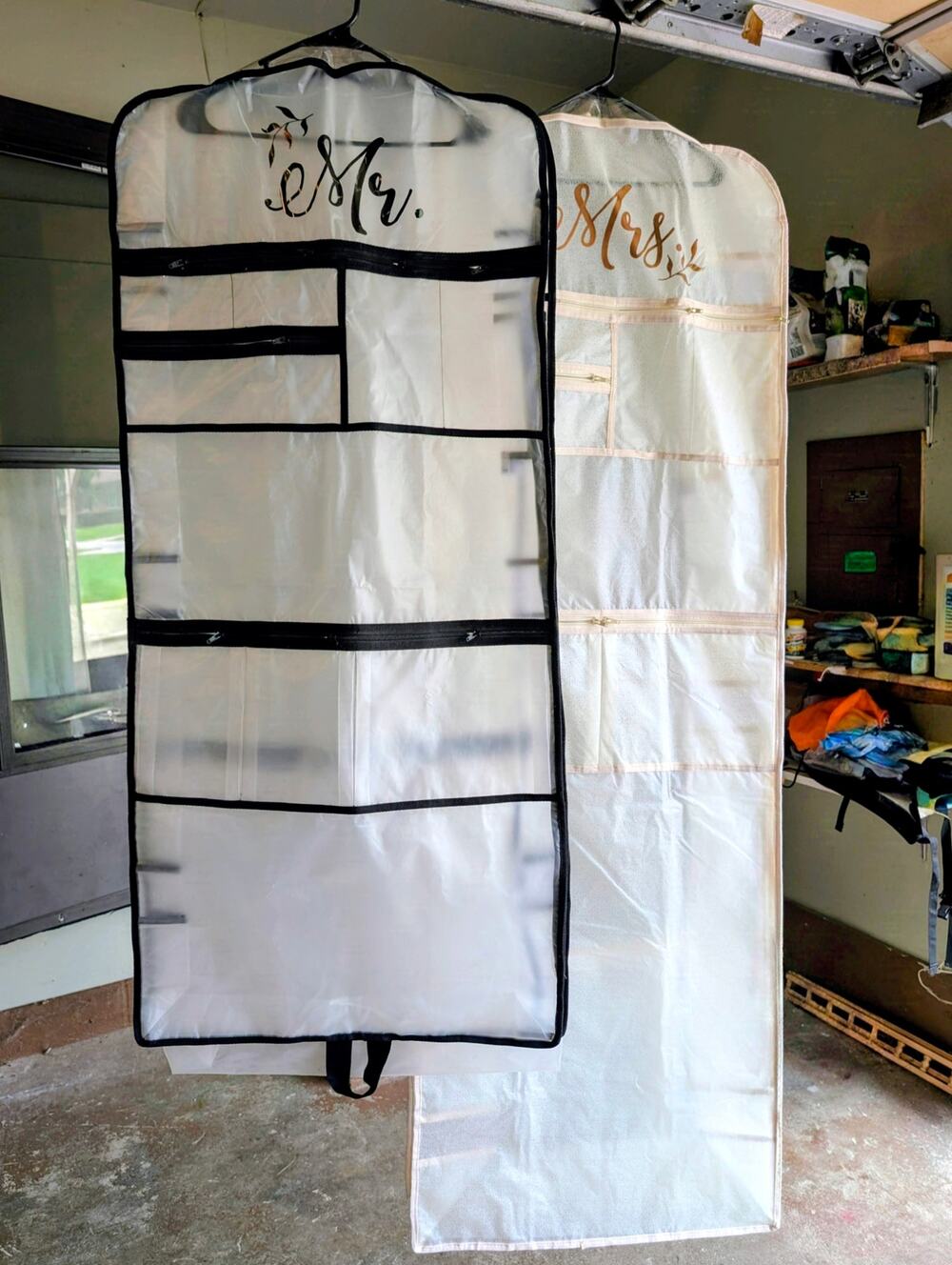 Matching Mr. & Mrs. Wedding Garment Bag Set